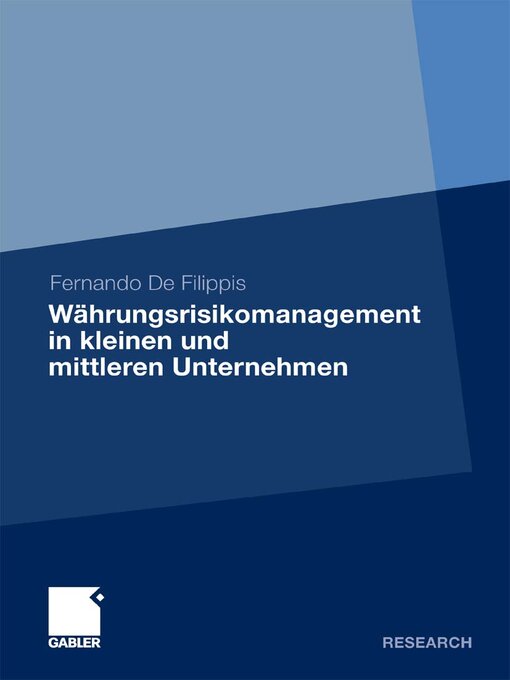 Title details for Währungsrisikomanagement in kleinen und mittleren Unternehmen by Fernando De Filippis - Available